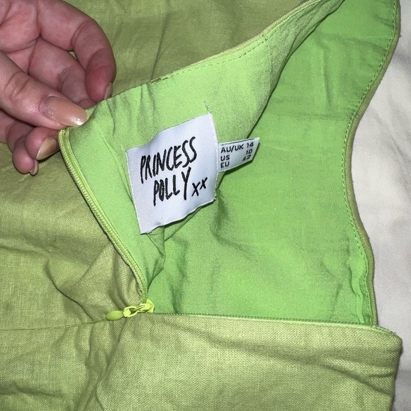 Princess Polly Green Wavy Skirt - Picture 3 of 6